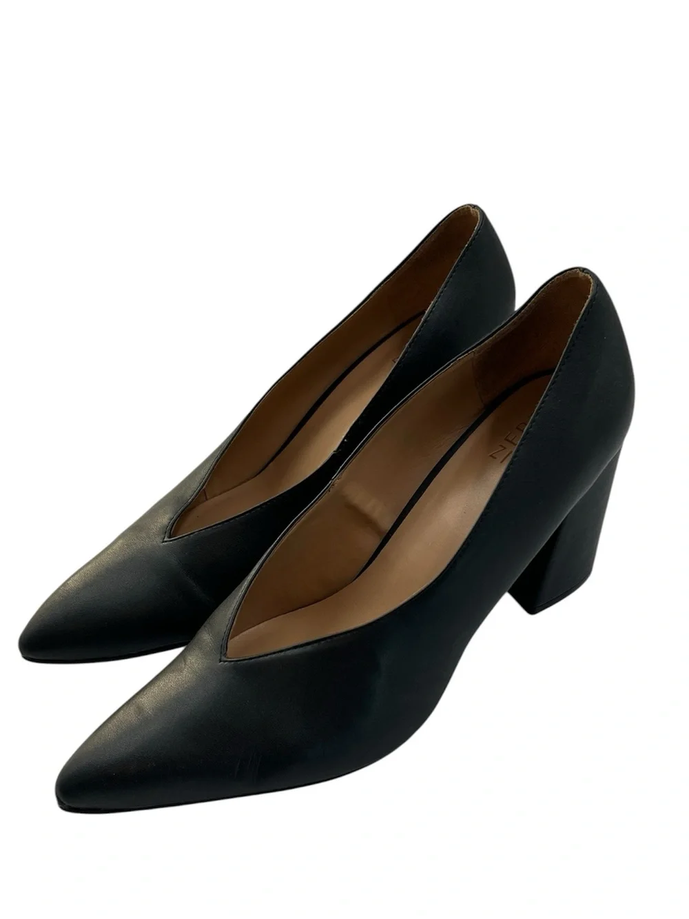 Naturalizer Paden Leather Block Heel Pump